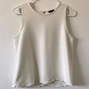 Ann Taylor Scallop Tank Top